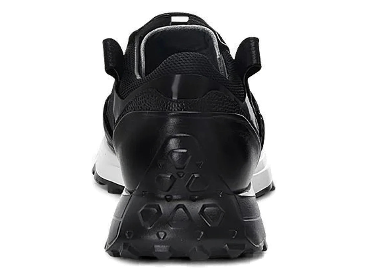 Tenis Cuadra de Piel Ternera Negro para Hombre