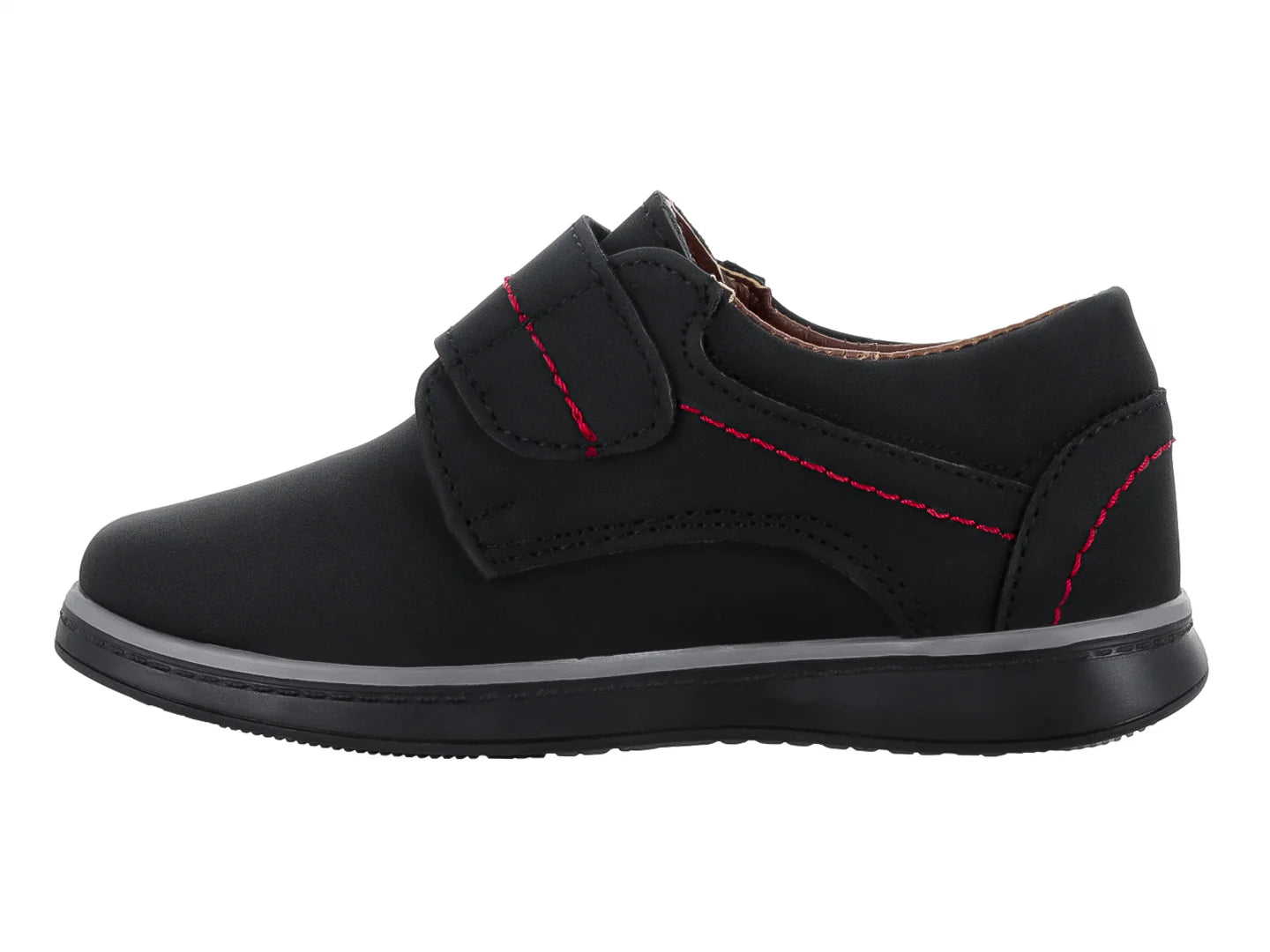 Zapatos Germany Nobuck Negro Rojo para Niño