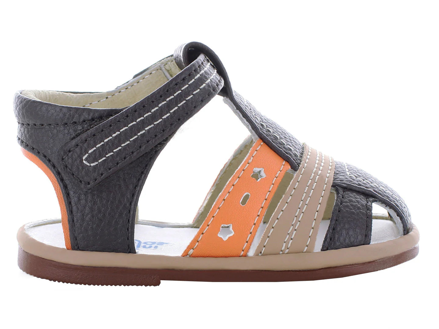 Sandalias Miniburbujas Color Chocolate para Niño