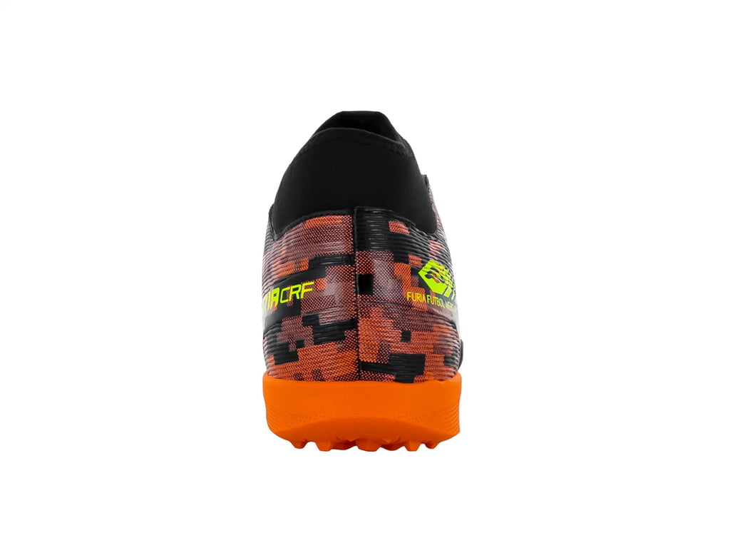 Tenis de Fútbol Furia Negro Naranja para Hombre