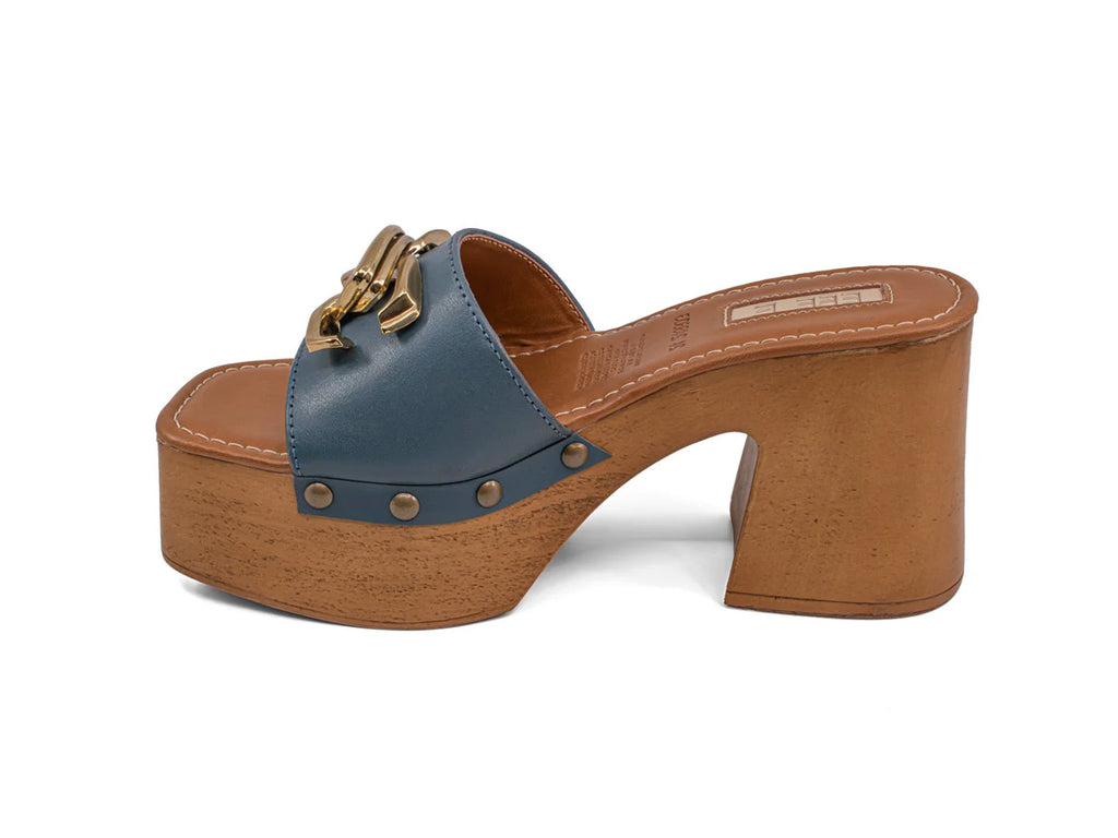 Sandalias Plataforma EFE Azul Mezclilla para Mujer