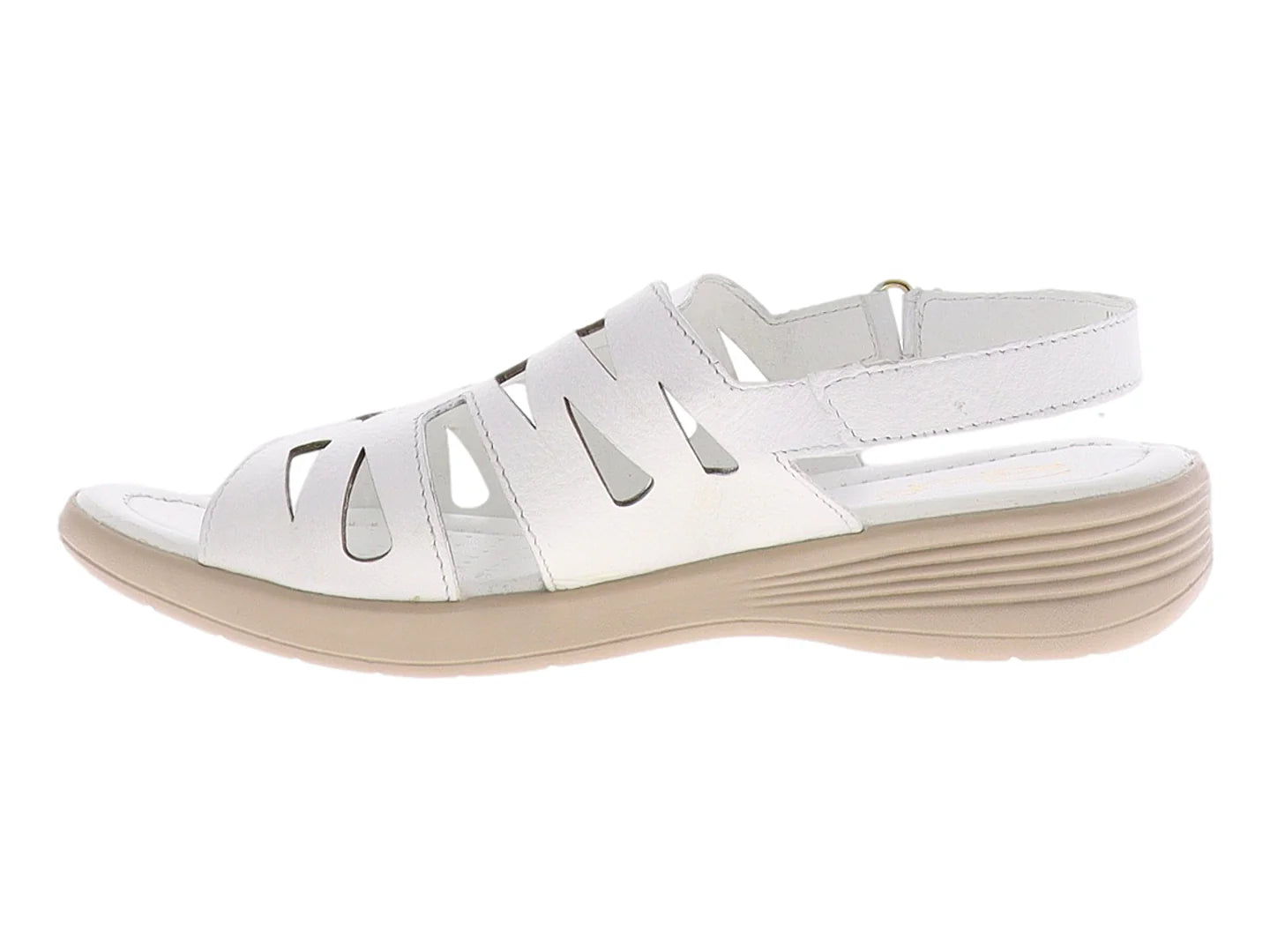 Sandalias Relax de Piel Blanco para Mujer