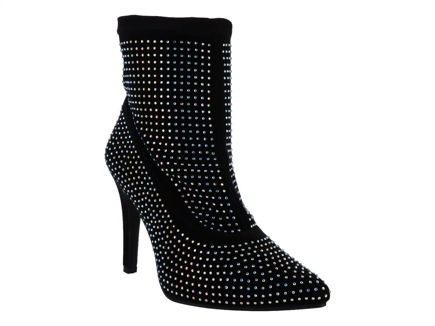 Botines Luna Rosa Negro y Plata para Mujer