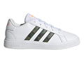 Tenis Adidas Grand Court 20 K Blanco y Naranja para Niño