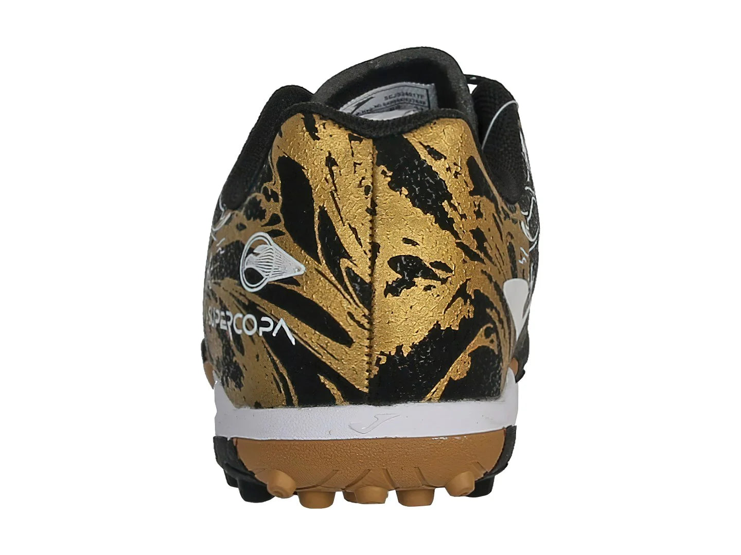 Tenis de Fútbol Joma Super Copa Negro y Dorado para Niño