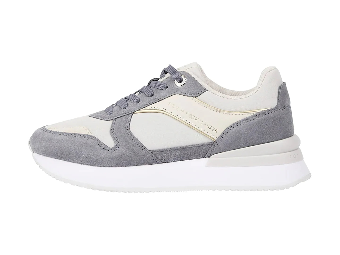 Tenis Tommy Hilfiger Elevated Feminine Runner Gris para Mujer