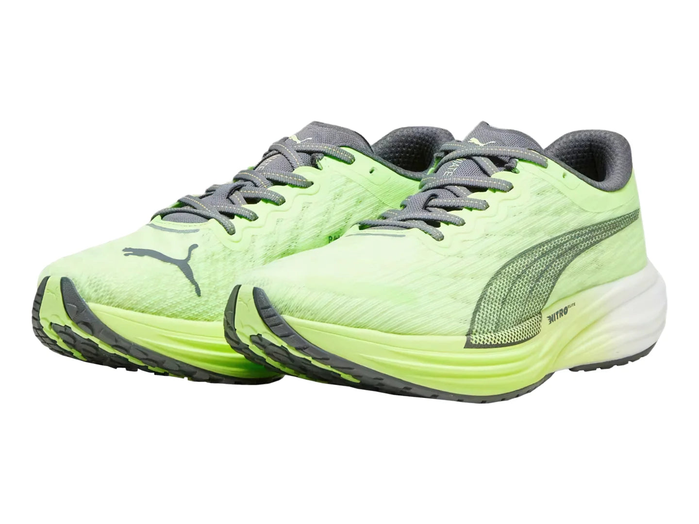 Tenis PUMA Deviate Nitro 2 Verde y Gris para Hombre