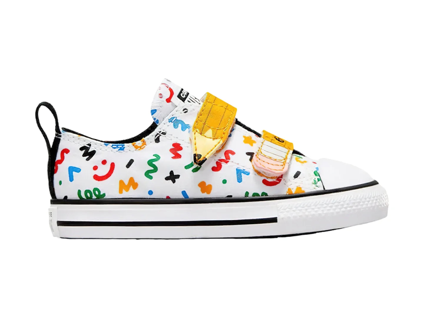 Tenis Converse Chuck Taylor All Star Blanco y Amarillo para Niño