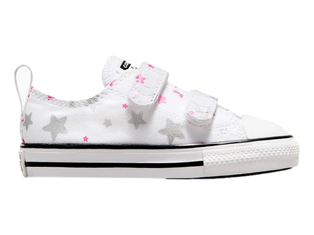 Tenis Converse Chuck Taylor All Star Easy On Blanco y Rosa para Niña