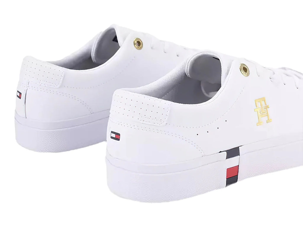 Tenis Tommy Hilfiger IM Vulc RWB Gold II Blanco para Hombre