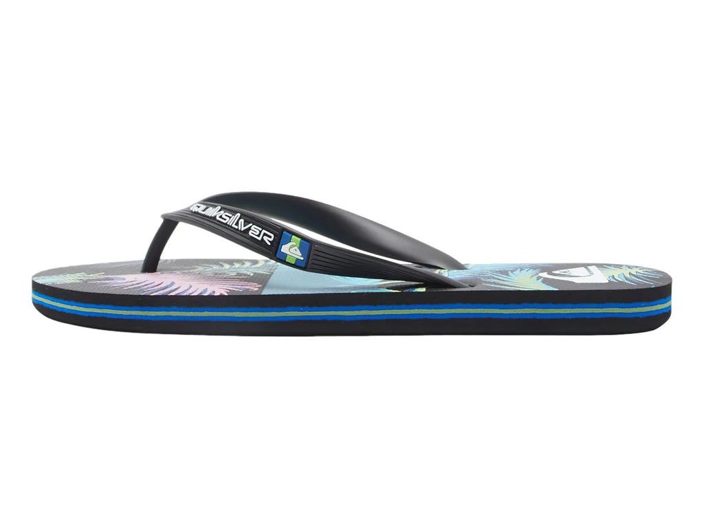 Sandalias Quiksilver Molokai Art Negro y Azul para Hombre