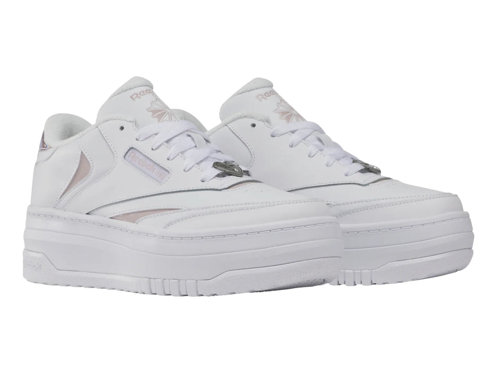 Tenis Reebok Club C Extra Blanco y Lila para Niña