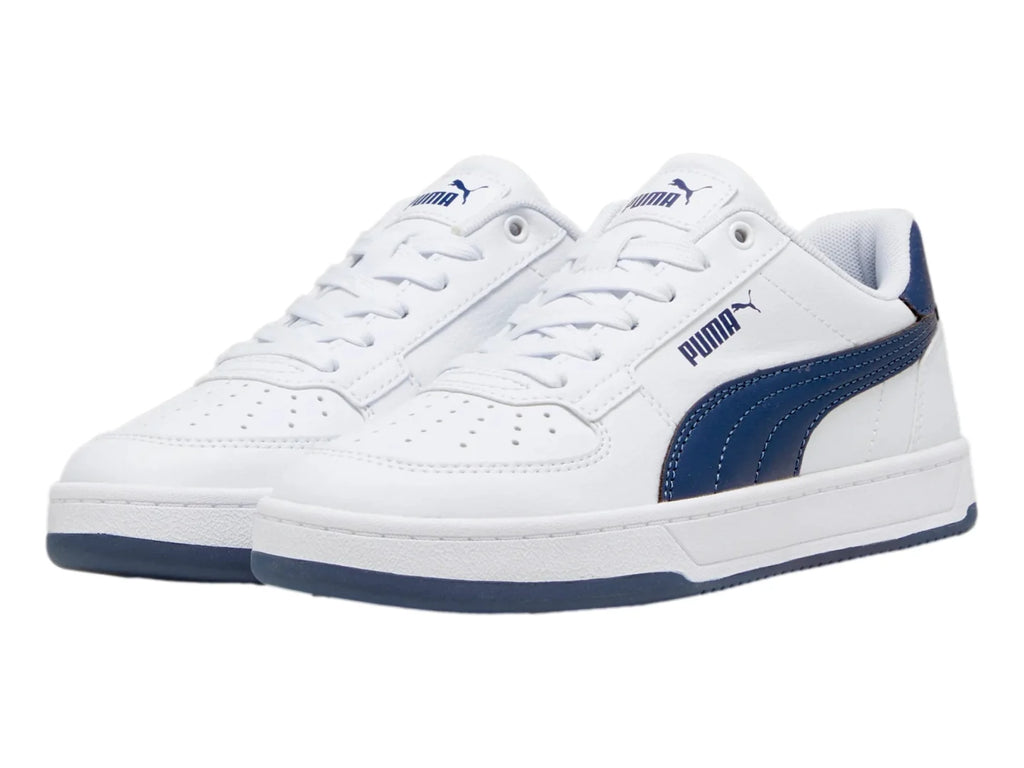 Tenis PUMA Caven 20 Blanco y Azul para Niño