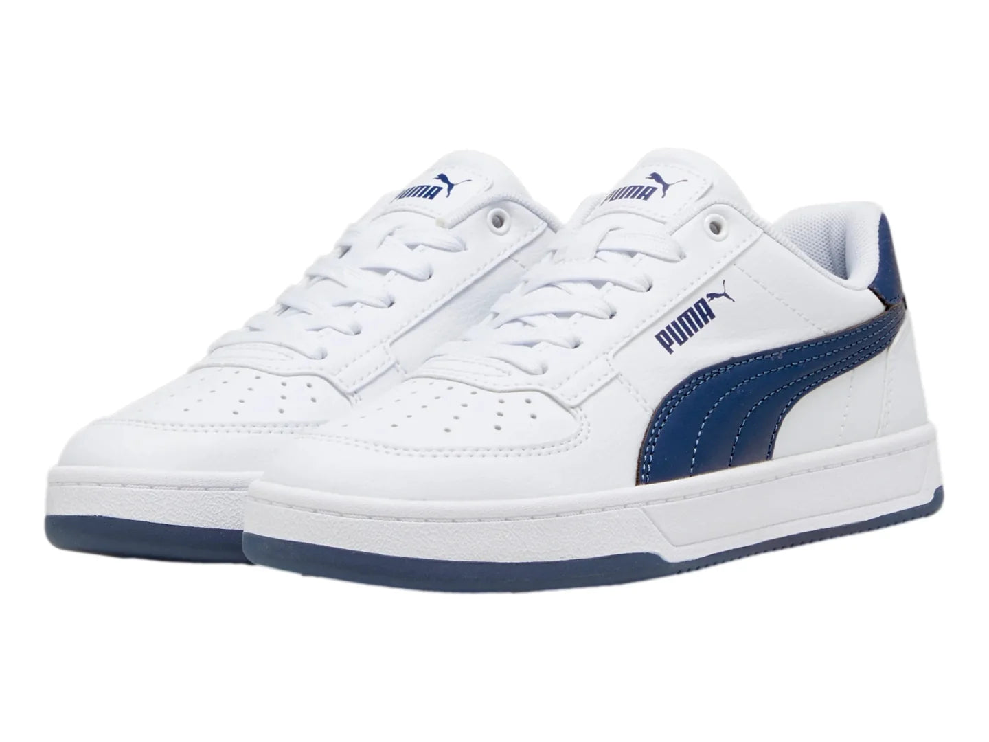 Tenis PUMA Caven 20 Blanco y Azul para Niño