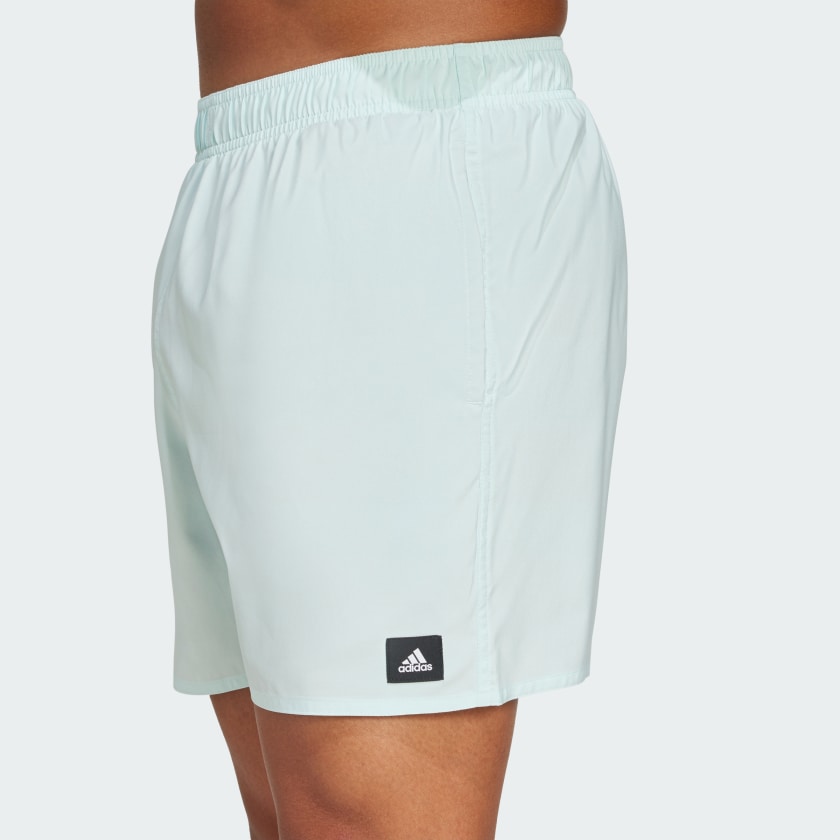 Men's adidas Solid CLX Short-Length Swim Shorts