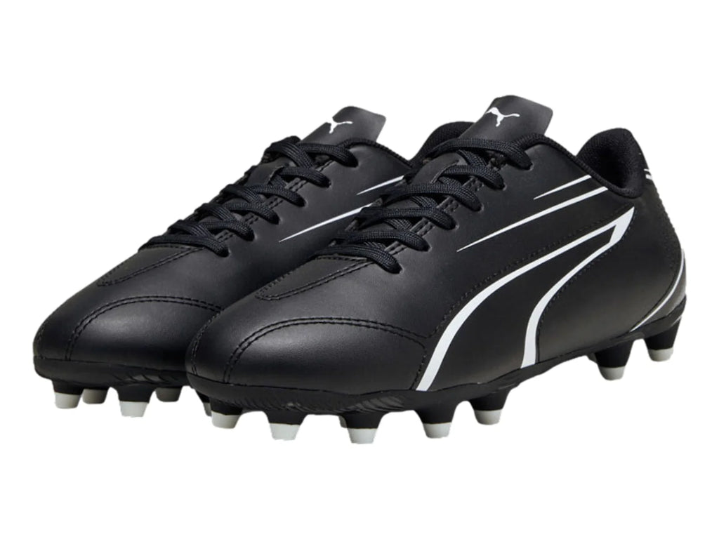 Tenis de Fútbol PUMA Vitoria Negro y Blanco para Niño