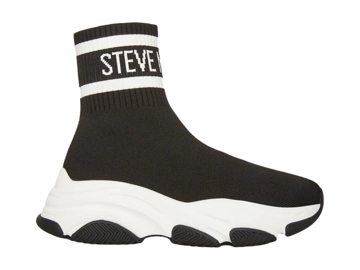Tenis Steve Madden Peters Negro Blanco para Hombre