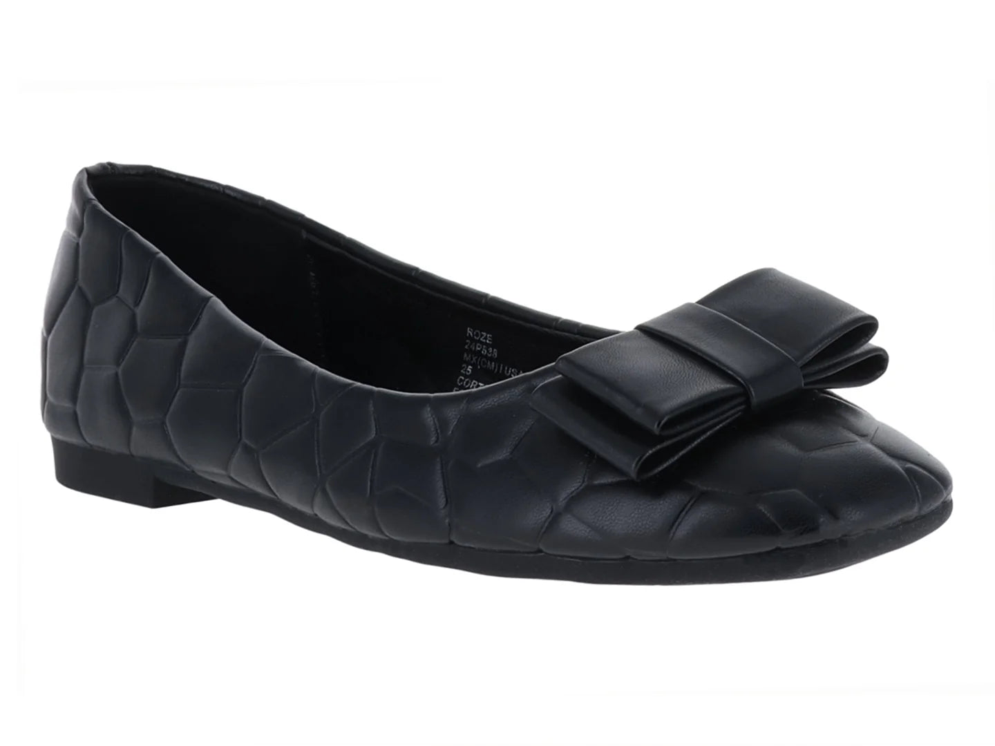 Zapatos Planos Roze Negros para Mujer