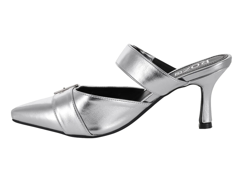 Sandalias Mule ROZE Plata para Mujer