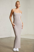 Low Back Maxi Dress in Chocolate