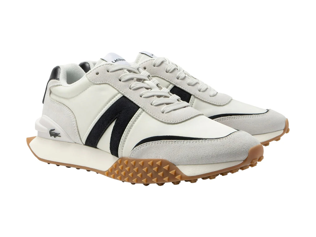 Tenis Lacoste L Spin Deluxe Blancos y Negros para Hombre