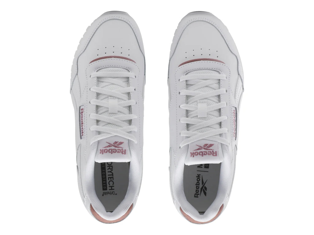 Tenis Reebok Royal Glide Blanco y Oro Rosa para Niño