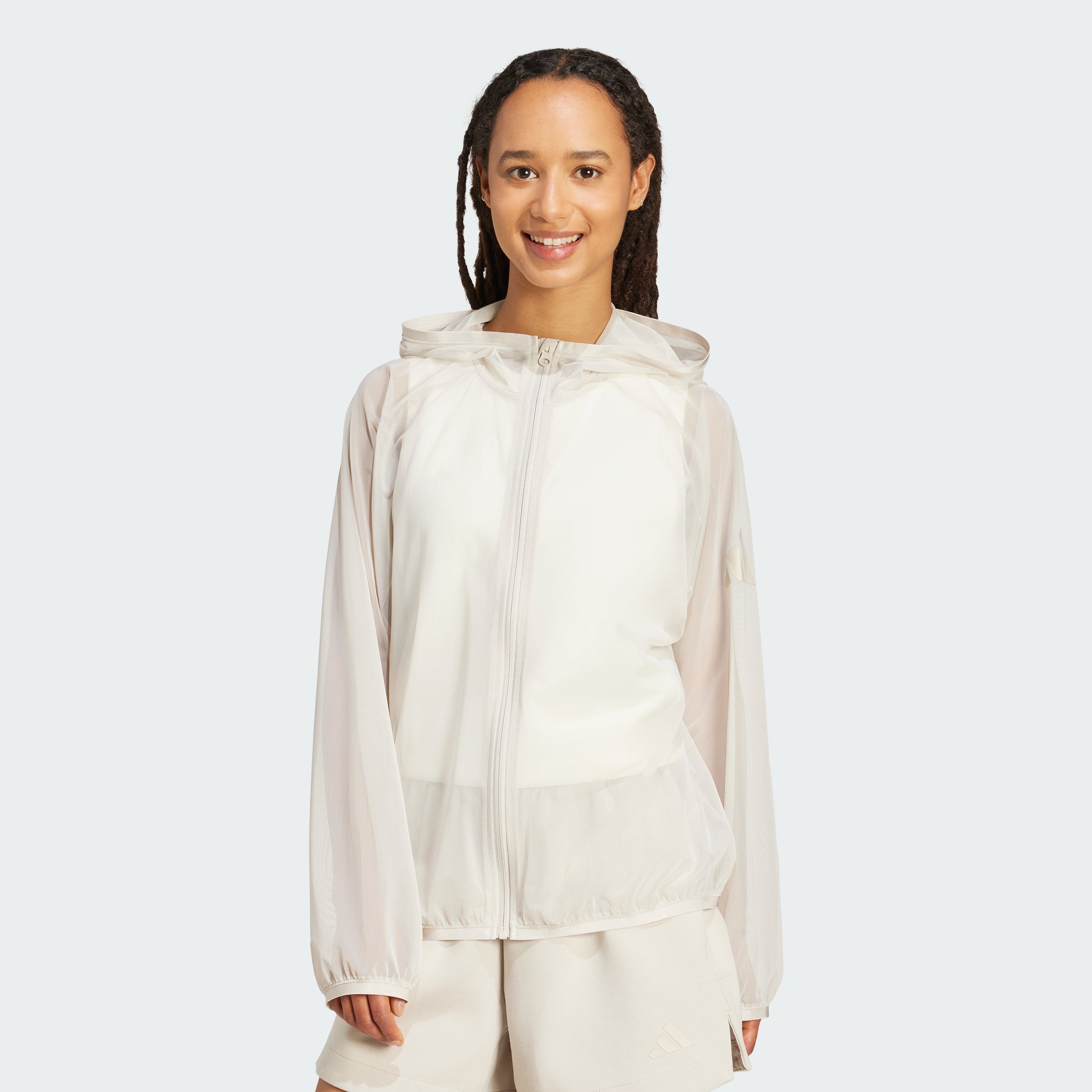 Women's adidas Soft Lux Mesh Full-Zip Hoodie