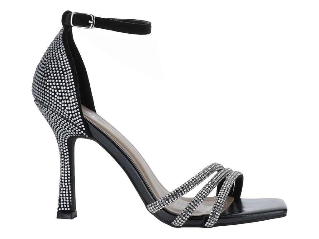 Sandalias de Tacón Roze Negro para Mujer
