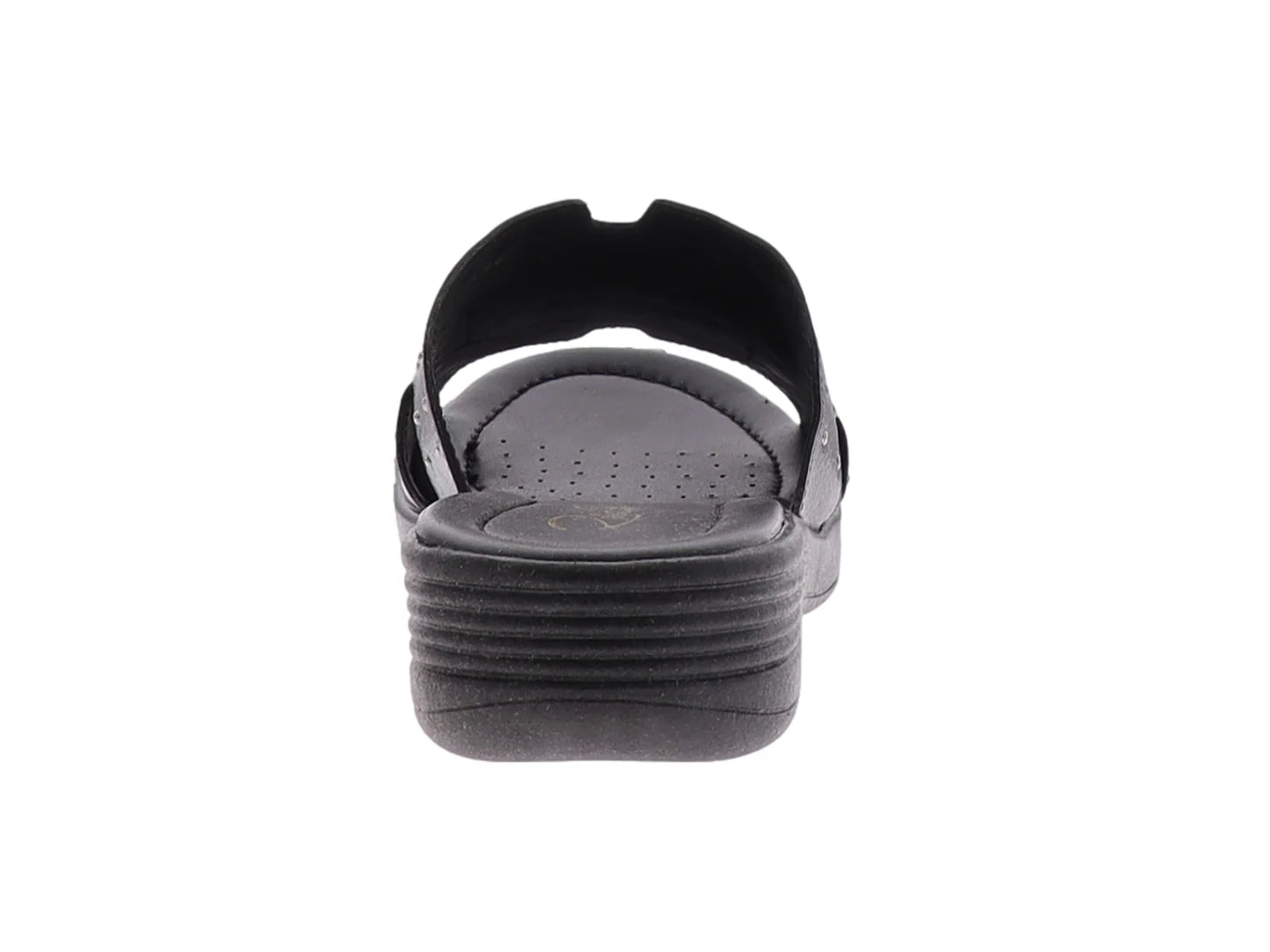 Sandalias Relax de Piel Negro para Mujer