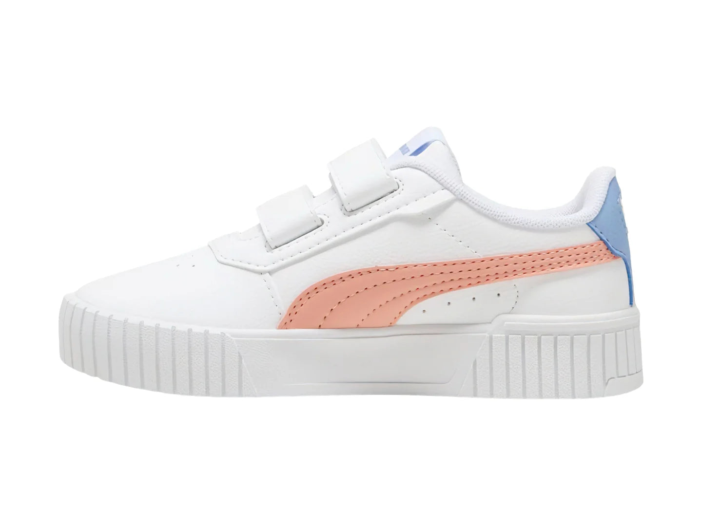 Tenis PUMA Carina 20 V Blanco Rosa y Azul para Niña