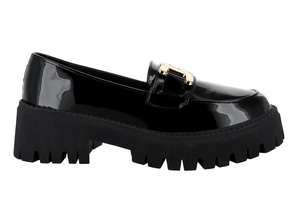 Mocasines Maxim Negros de Charol para Mujer