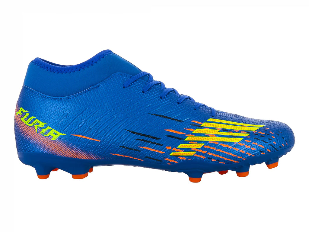 Tenis de Fútbol Furia 1515 Azul y Naranja para Hombre