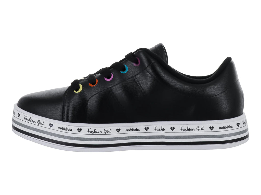 Tenis Molekinha Negro para Niña
