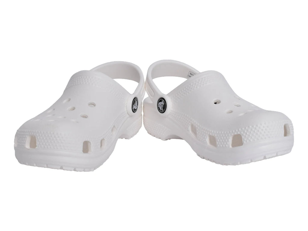 Zuecos Crocs Classic Clog Blancos para Niño