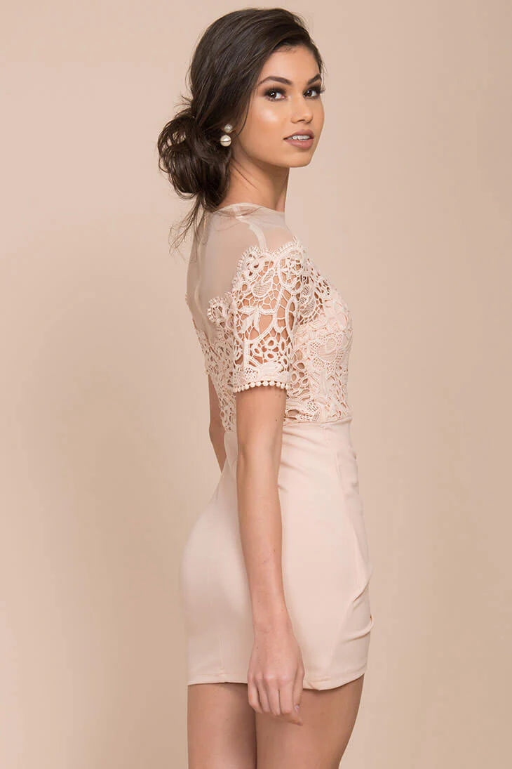 Gweneth Bodycon Dress Nude