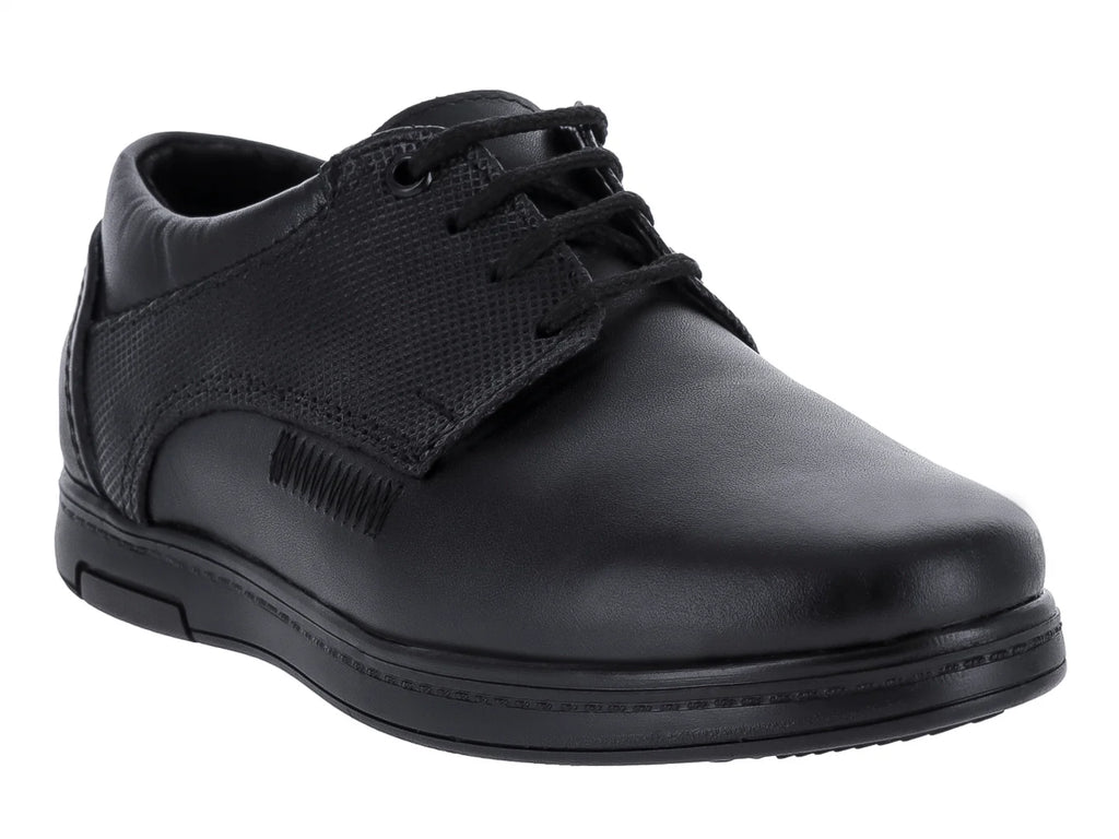 Zapatos Germany Negros de Cuero para Niño