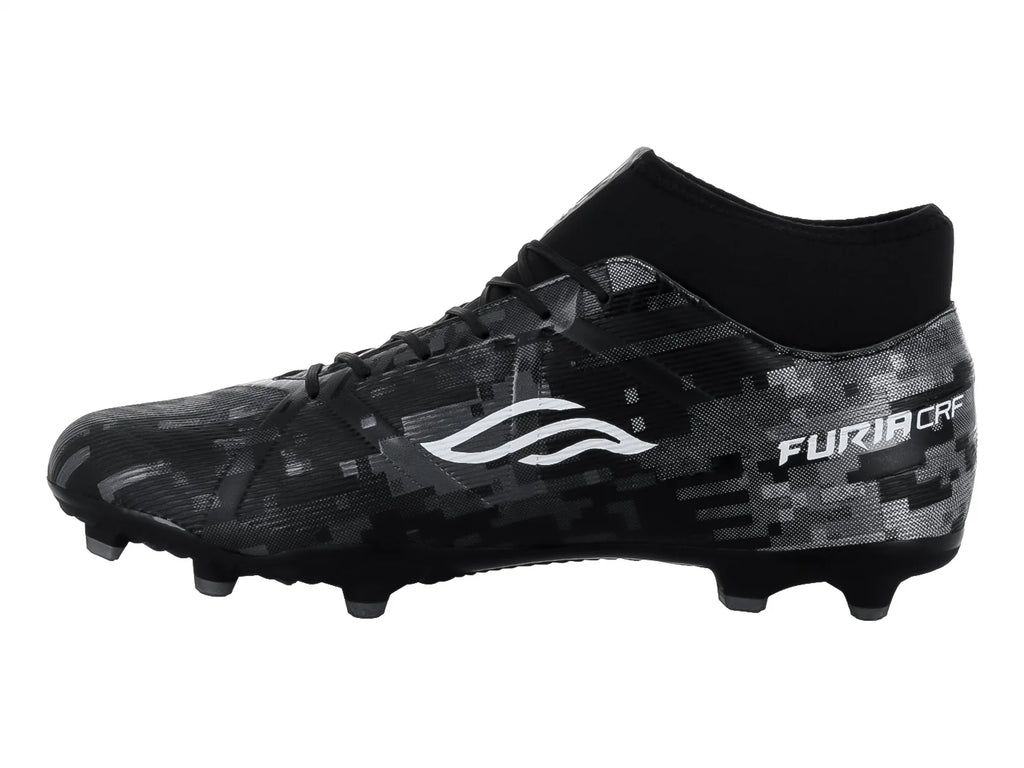 Tenis de Fútbol Furia Negro Plata para Hombre