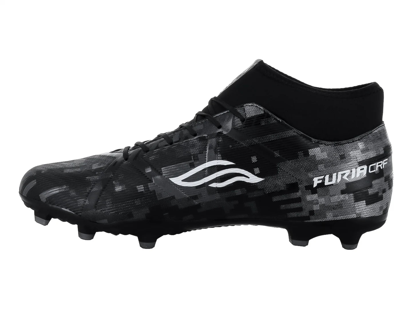 Tenis de Fútbol Furia Negro Plata para Hombre