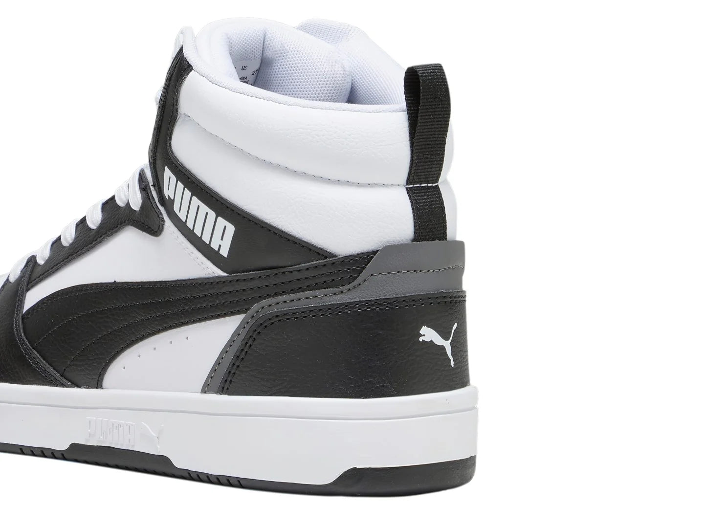 Tenis PUMA Rebound V6 Blanco y Negro para Hombre