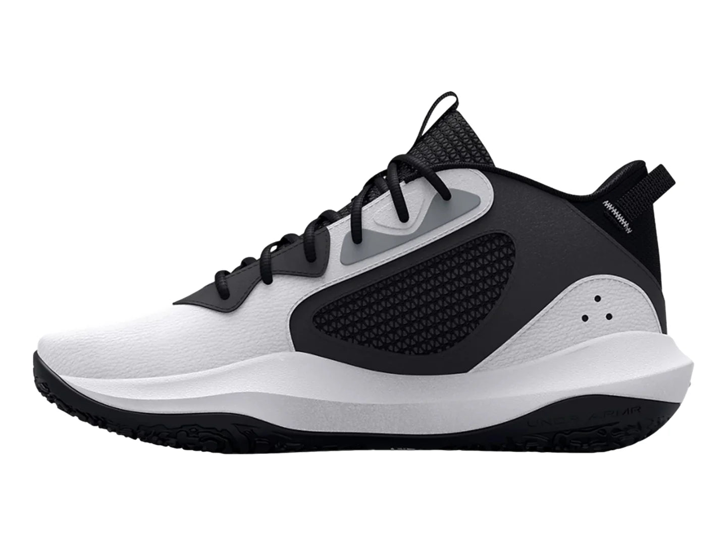 Tenis Under Armour Lockdown 6 Blanco y Gris para Hombre