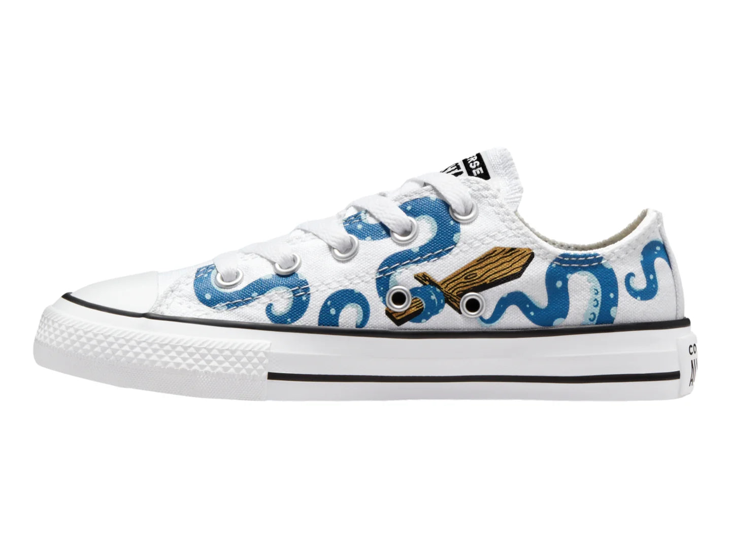 Tenis Converse Chuck Taylor All Star Blanco y Azul para Niño