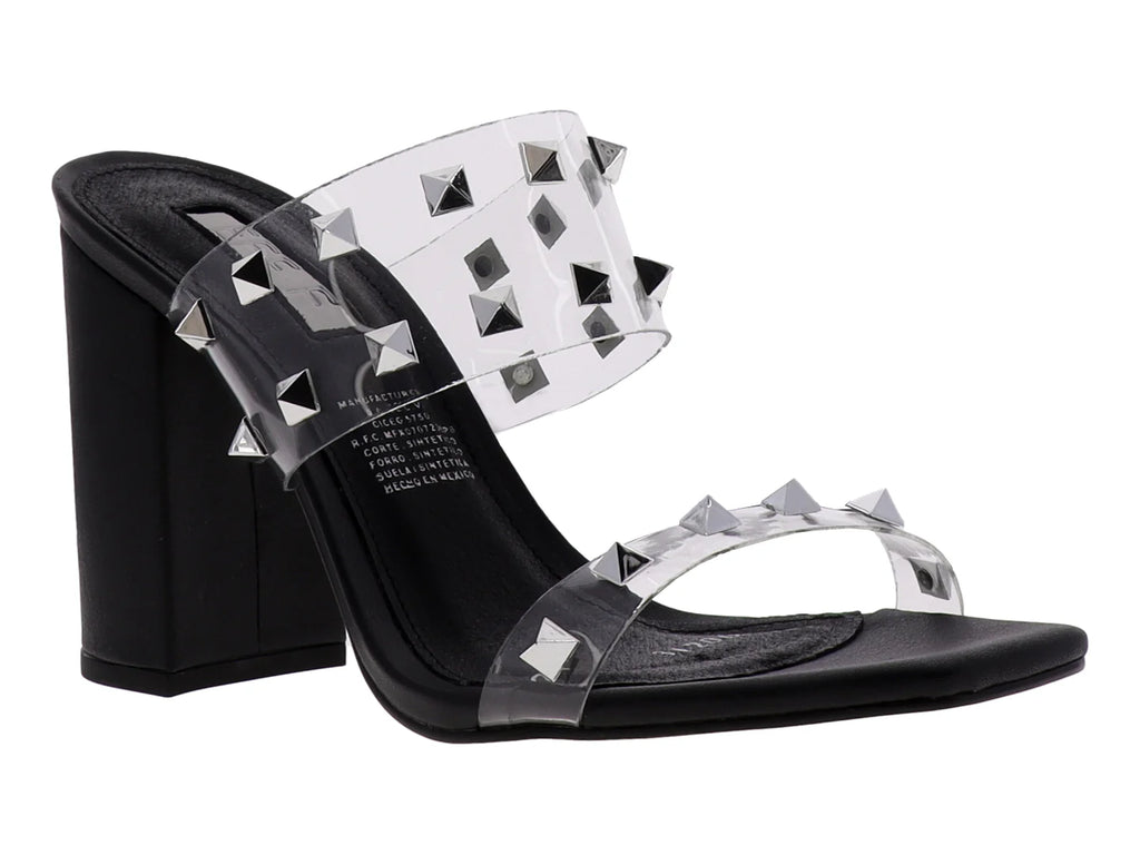 Zapatillas EFE Aldana Negro y Transparente para Mujer