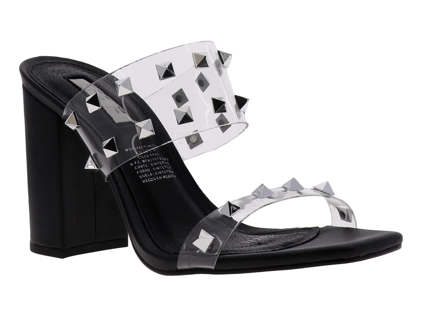 Zapatillas EFE Aldana Negro y Transparente para Mujer