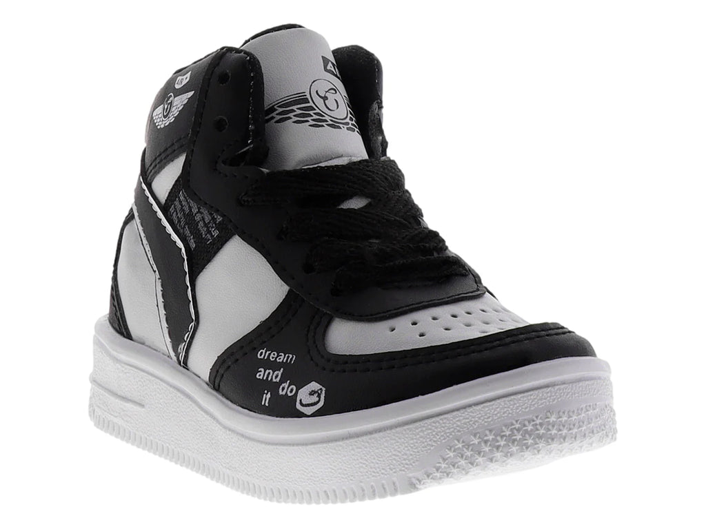 Tenis New Boys Negro y Blanco para Niño