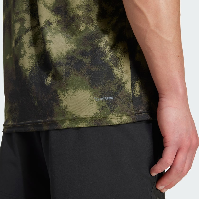 Men's adidas Train Essentials Seasonal All Over Print Tee