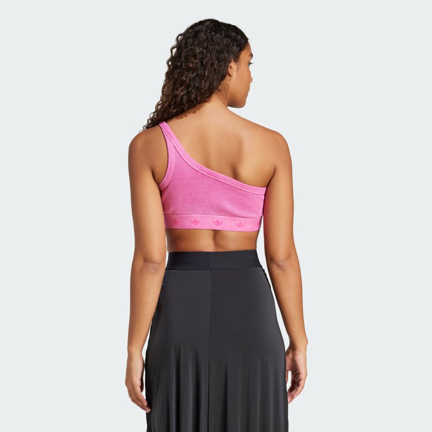Women's adidas Ribbed One-Shoulder Top