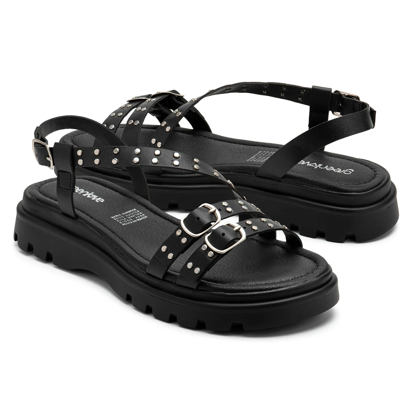 Sandalias Green Love Negro para Mujer