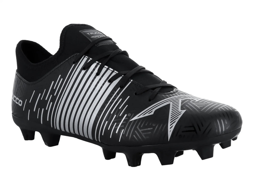 Tenis de Fútbol Leon Trucco Negro y Plata para Hombre
