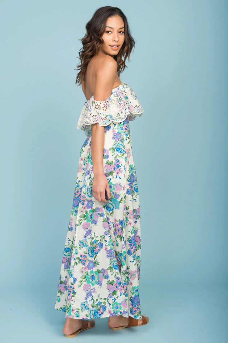 Tia Bohemian Wanderlust Dress Beige