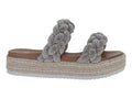 Sandalias Gillio Plata Trenzadas para Mujer